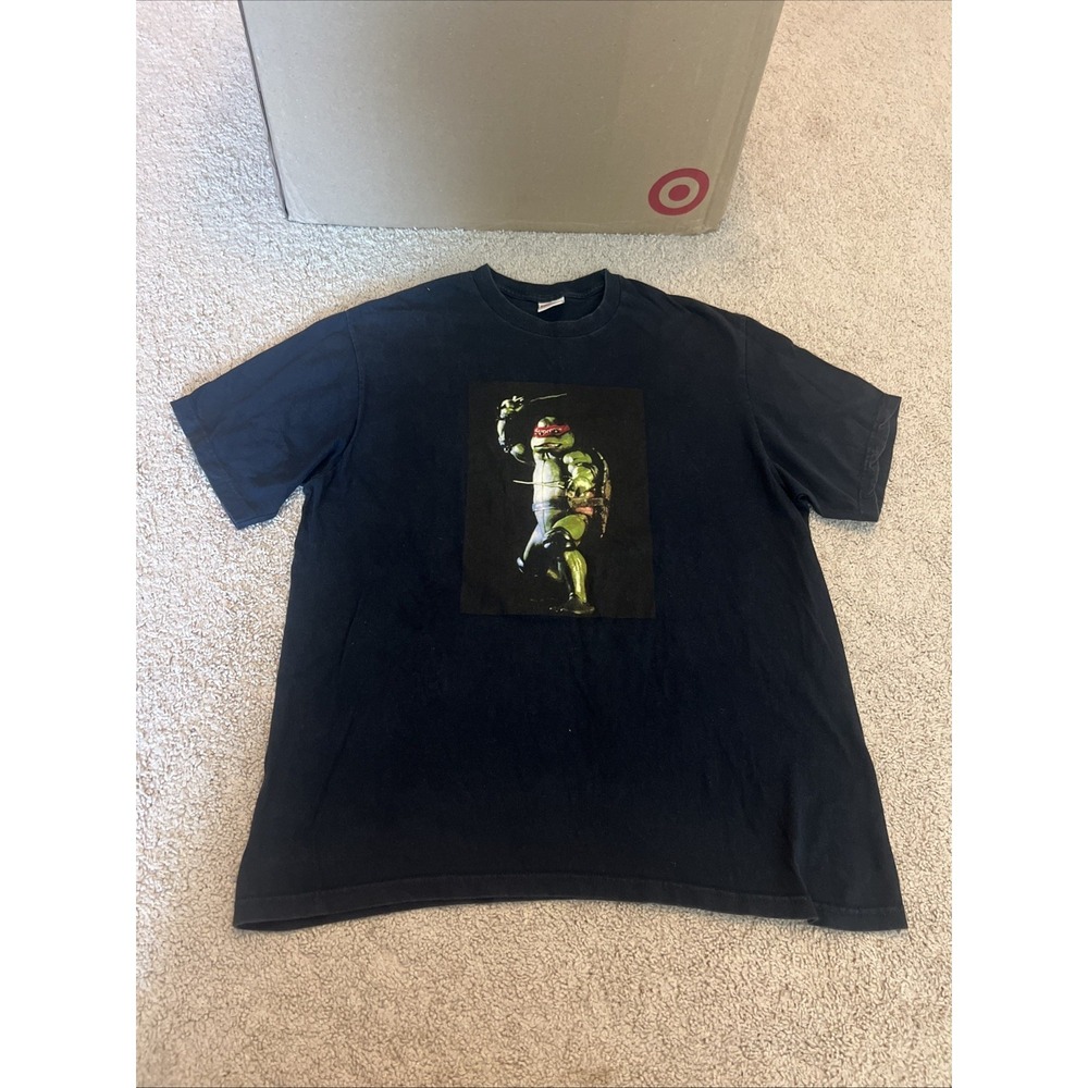 Supreme Raphael Tee Shirt Ninja Turtles TMNT- BLACK - Size Large